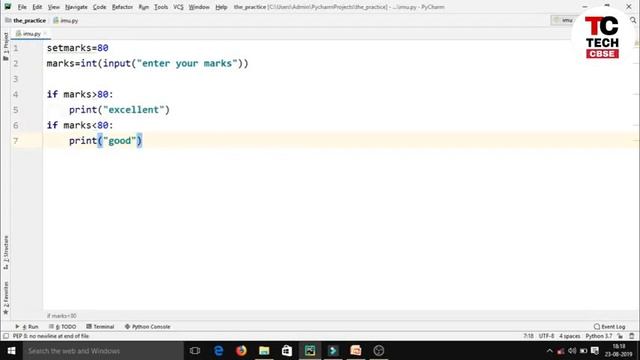 If Statement in Python | If Else Statement in Python | Python for class 11 cbse | #23 смотреть онлайн