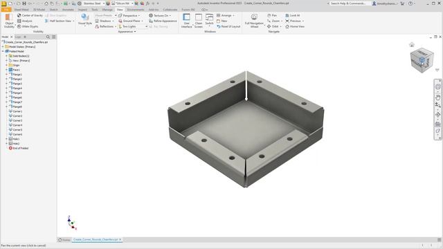 #22 View Cube Predefined View Indicator | Autodesk Inventor смотреть онлайн