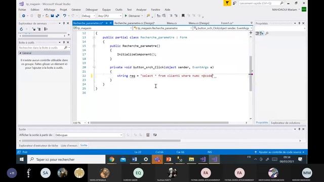 ADO NET éxécuter une requete avec parmètre смотреть онлайн