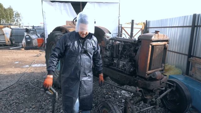 Отмыли старинный трактор МТЗ-2 1958 года | Дали имя старичку | Опять проблемы смотреть онлайн