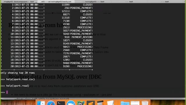 Reading Data and Creating Data Frames - Reading data from hive смотреть онлайн