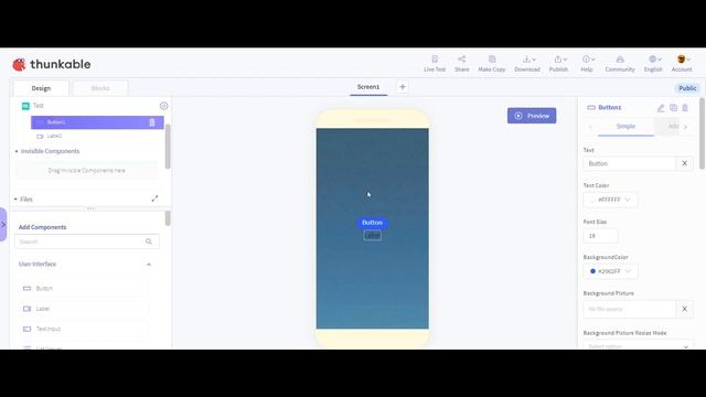 Урок 1. Знакомство с Thunkable. Первое приложение. смотреть онлайн