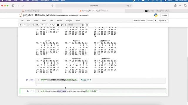 Calendar Module | HackerRank | Python Programming | Coding смотреть онлайн