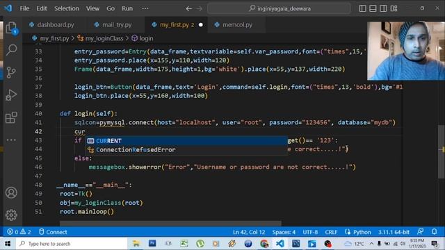 How to make a Login System with MySQL in Python - Part 5 - Sinhala Description смотреть онлайн