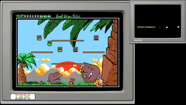 Game : Cool Croc Twins - Roland MT-32 - MiSTer FPGA- ao486 DOS смотреть онлайн