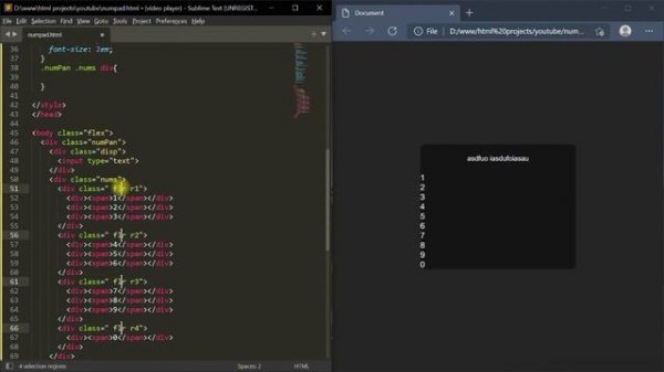 Awesome NumPad CSS Design full function JavaScript | NumPad in HTML | CSS HTML JavaScript project