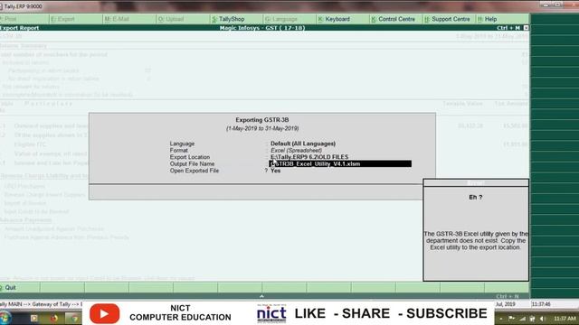 How to Export GSTR 3B in Excel in Tally ERP 9 | Live Demo with Error & Solutions смотреть онлайн
