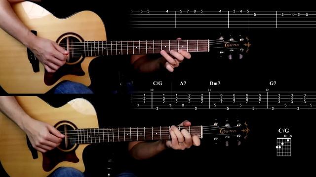 Позитивная песня для игры на гитаре + табы смотреть онлайн