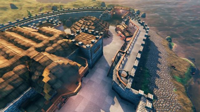 Valheim EPIC CASTLE Village Building Burg Dorf + Hafen + Portal 🔥SHOWCASE Tipps Tricks High Res Mod смотреть онлайн