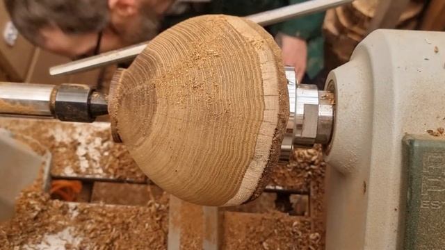 Woodturning - A Natural Edge Laburnum Bowl