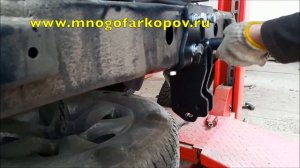 Фаркоп на Toyota Land Cruiser Prado 120,150 крепление на раму (обзор,установка)