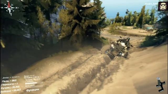 Spintires - Мод QUAD "Кощей" смотреть онлайн