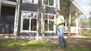 Каркасный дом полные два этажа с террасой 180 м2. Видеообзор двухэтажный каркасный дом.