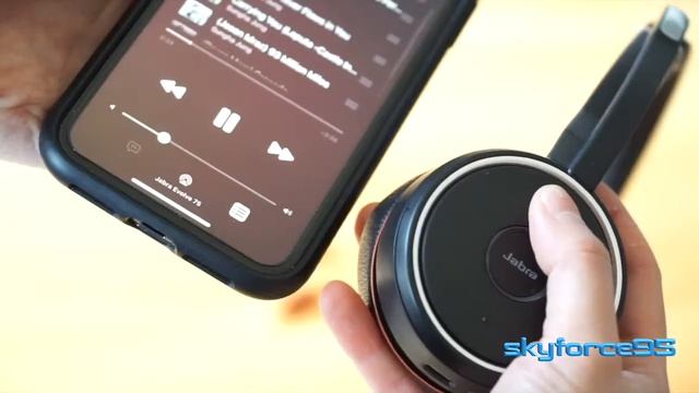 Jabra Evolve 75 MS Wireless Headset with Link 370 USB Adapter Review смотреть онлайн