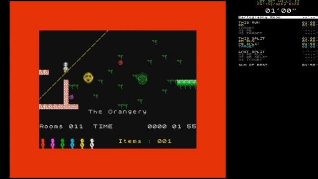 Jet Set Willy II: The Final Frontier speedrun - Cartography Room in 1'57" смотреть онлайн