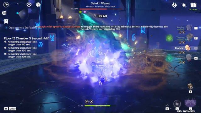 Genshin Impact / Abyss 3.5 | Aggravate Keqing vs Setekh Wenut смотреть онлайн