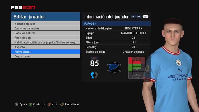 NEW FACE PHIL FODEN FROM FIFA 23 - PES 2017 смотреть онлайн