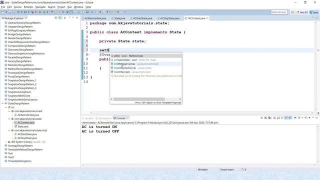 State Design Pattern implementation in Java ?||Design Pattern interview Question||behavioral patter смотреть онлайн