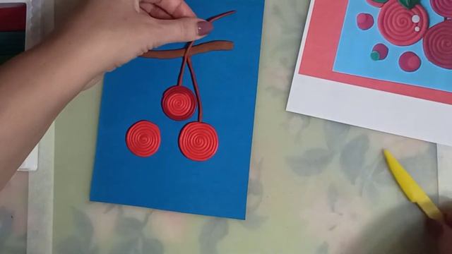 Пластилиновая аппликация из жгутиков. "Вишня"? смотреть онлайн