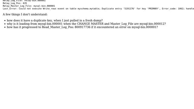 Databases: Unexpected SLAVE STATUS after CHANGE MASTER (2 Solutions!!) смотреть онлайн