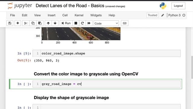 Computer Vision| Lane detection using OpenCV смотреть онлайн