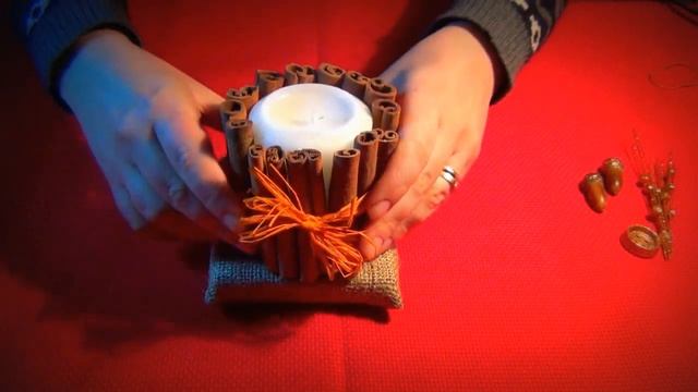 Проект "Новый Год" - Новогодняя Свеча с Палочками Корицы смотреть онлайн