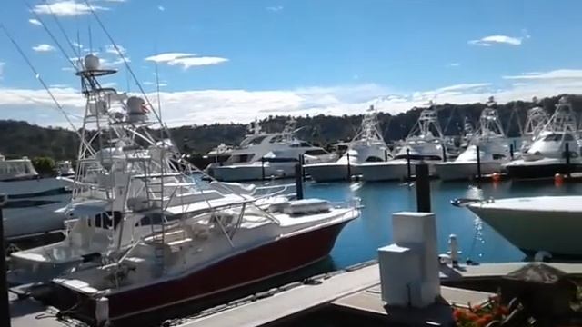 Коста-Рика. Los Suenos причал. Катера. Корабли. Яхты. смотреть онлайн