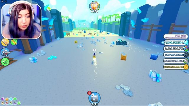 I hatch HUGE PETS every time I find an EASTER EGG in Pet Simulator X! смотреть онлайн