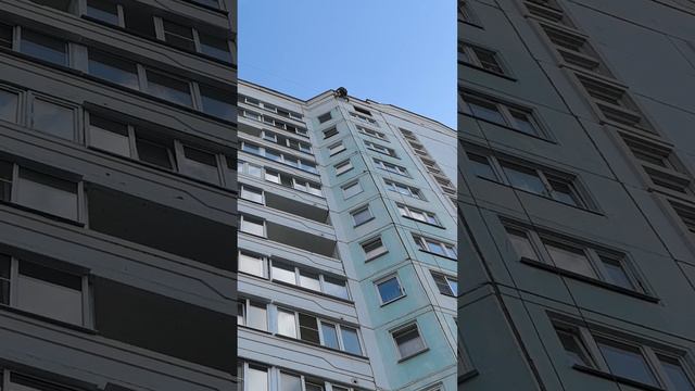 Человек-паук! он существует! #Человек-паук #промышленныйальпинизм #ремонт #россия смотреть онлайн