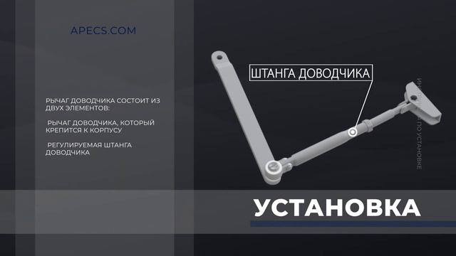 Как это работает - Установка дверных доводчиков APECS смотреть онлайн