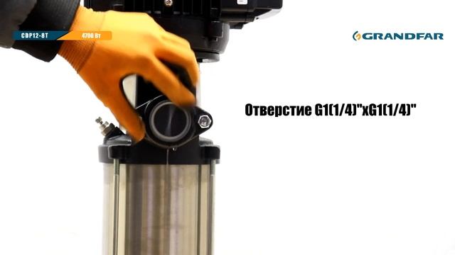 Вертикальный многоступенчатый центробежный насос из нержавеющей стали CDP12-8T смотреть онлайн