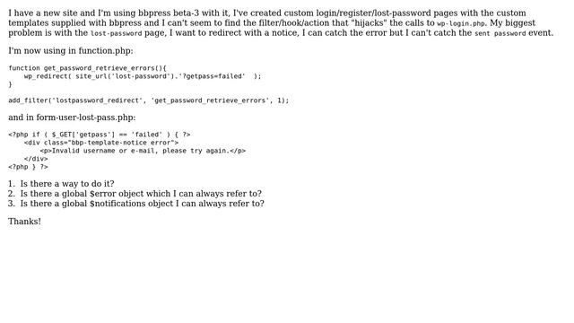 Wordpress: How to redirect to a custom password retrieval page? смотреть онлайн