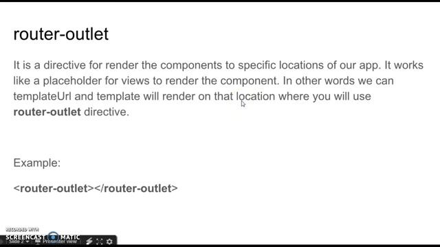 What is router-outlet in AngularJs 2 ? смотреть онлайн