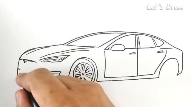 VERY EASY , how to turn letter T into CAR TESLA смотреть онлайн