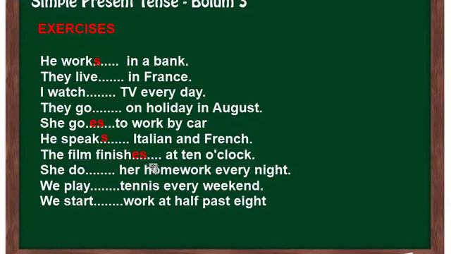 İngilizce Dersi 30 - Simple Present Tense (Bölüm 3-B) смотреть онлайн
