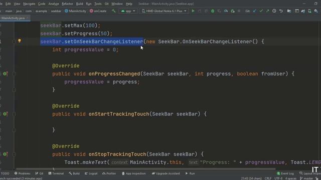ANDROID - SEEKBAR TUTORIAL IN JAVA | CUSTOM ICON | VERTICAL SEEKBAR смотреть онлайн