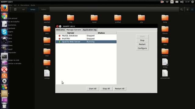 Curso de Linux Servidor Web - 01 - Instalando Xampp = Apache + MySQL + PHP + Perl смотреть онлайн