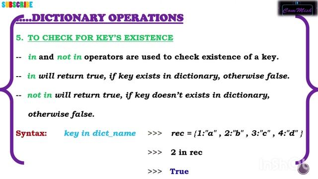 PART - 11 | PYTHON TUTORIALS | DICTIONARY IN PYTHON | ACCESSING | OPERATORS | FUNCTIONS смотреть онлайн