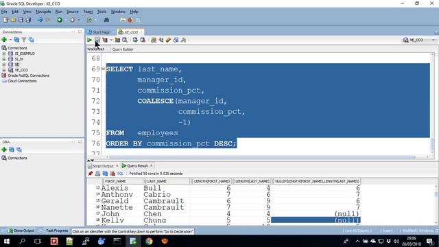 2018-03-26 - CCO - BD-II - AULA 04 - PARTE 01 - REVISAO DE COMANDOS DQL смотреть онлайн