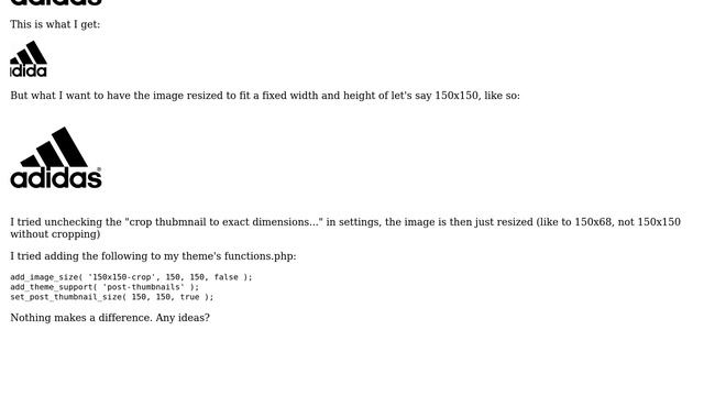 Wordpress: Thumbnails are hard cropped not matter what смотреть онлайн