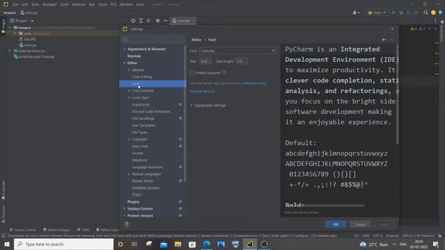 How to change font size in pycharm tutorial смотреть онлайн
