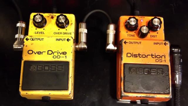 Vintage Boss Over Drive OD1 vs Vintage Boss Distortion DS1 смотреть онлайн
