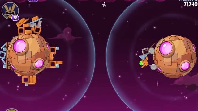 Angry Birds Space Brass Hogs 9-27 Walkthrough 3 Star смотреть онлайн