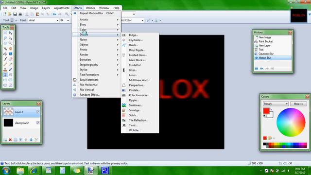 How to make Fire Text in Paint.Net смотреть онлайн