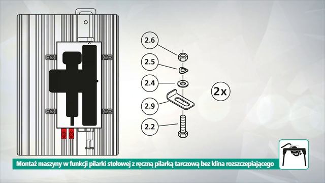 Pilarka tarczowa bez klina rozszczepiającego - montaż do stołu MASTER cut 2500 | wolfcraft смотреть онлайн