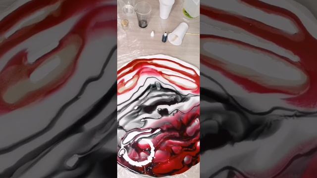 Часы из эпоксидной смолы, в красно-чёрном цвете ❤️? смотреть онлайн