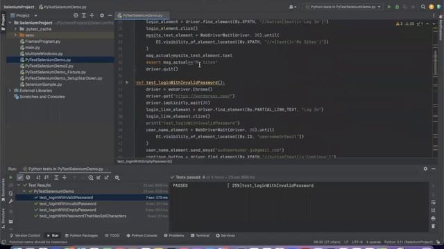 Python Selenium PyTest Create Automation TCs using Fixture смотреть онлайн