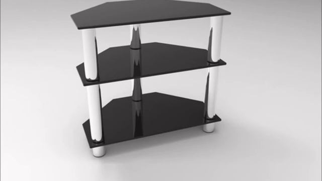 Угловая тумба под ЖК Стекло Металл ТВС 65Х40.3|3