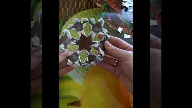 Снежинки из картона и плёнки на Новый год 2020 - 2021гг. смотреть онлайн