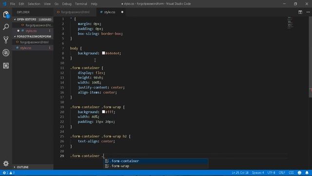 How to Create Forgot Password Form in html and css смотреть онлайн